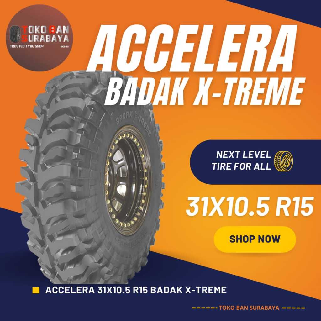 Jual ban Accelera 31x10.5 R15 31x10.5R15 31/10.5R15 31/10.5/15 31