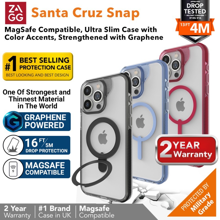 ZAGG Santa Cruz - Custodia a scatto per iPhone 15 Pro Max