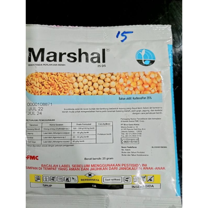 Jual INSEKTISIDA MARSHAL 25 DS KEMASAN 25 GRAM | Shopee Indonesia