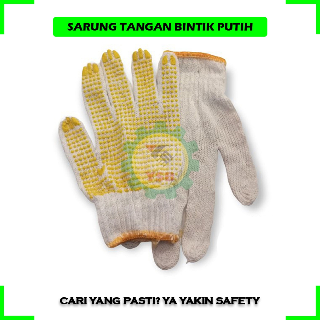 Jual Sarung Tangan Kerja Proyek Safety Bangunan Tebal Bahan Kain Katun ...