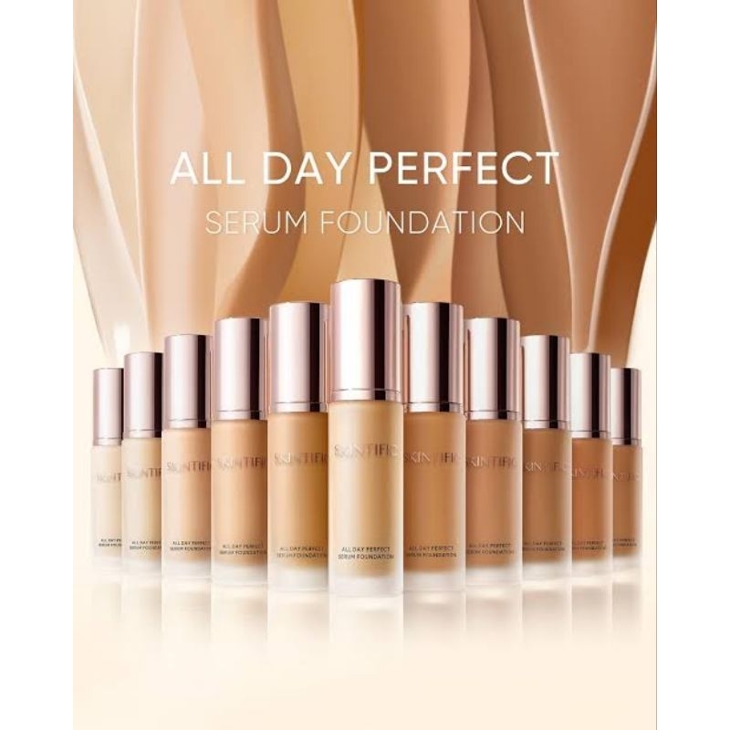 Jual SKINTIFIC All Day Perfect Serum Foundation 25ml BPOM | Shopee ...