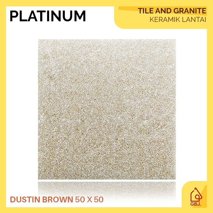 Jual KERAMIK PLATINUM 50 X 50 DUSTIN BROWN / KERAMIK LANTAI MATTE