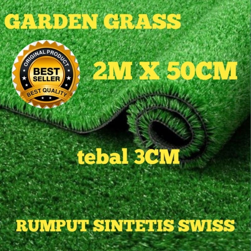 Jual Karpet Rumput Sintetis Swiss Tebal Cm Ukuran M X M Rumout