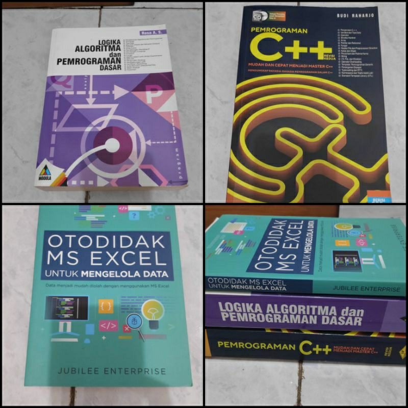 Jual Preloved Buku Pemrograman C++, Logika Algoritma, Ms excel | Shopee ...