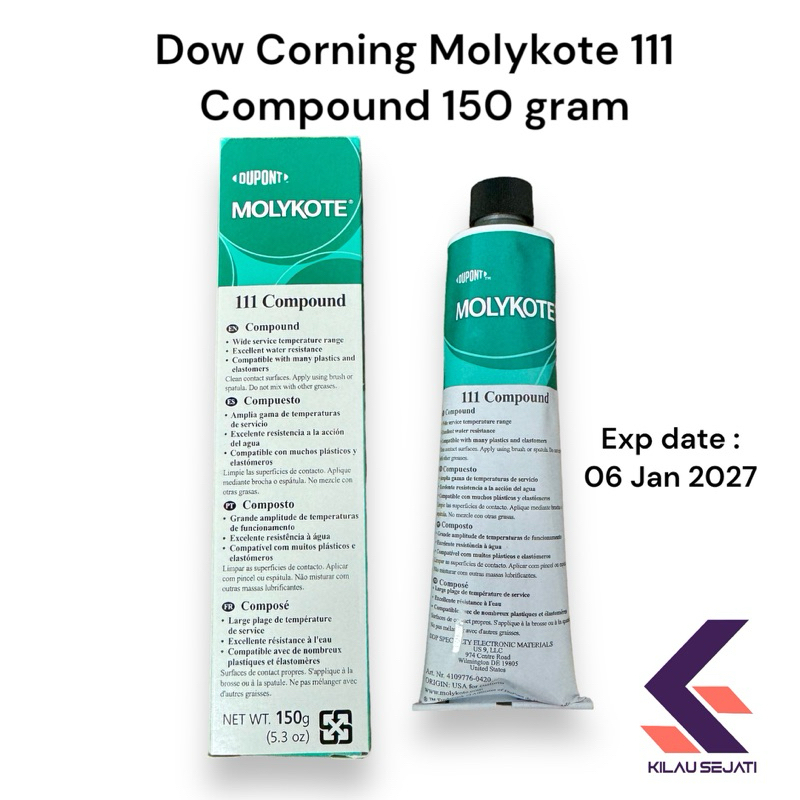 Jual Dow Corning Molykote 111 Silicone Grease 150 gr Made in USA