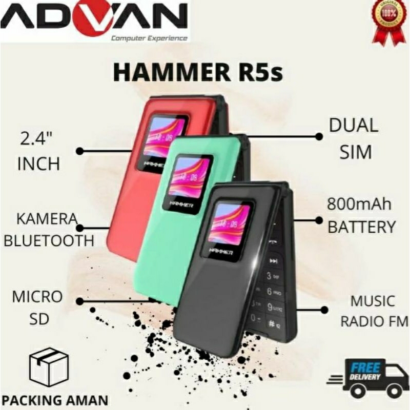 Jual Advan Hammer R5s (Flip Phone) | Shopee Indonesia