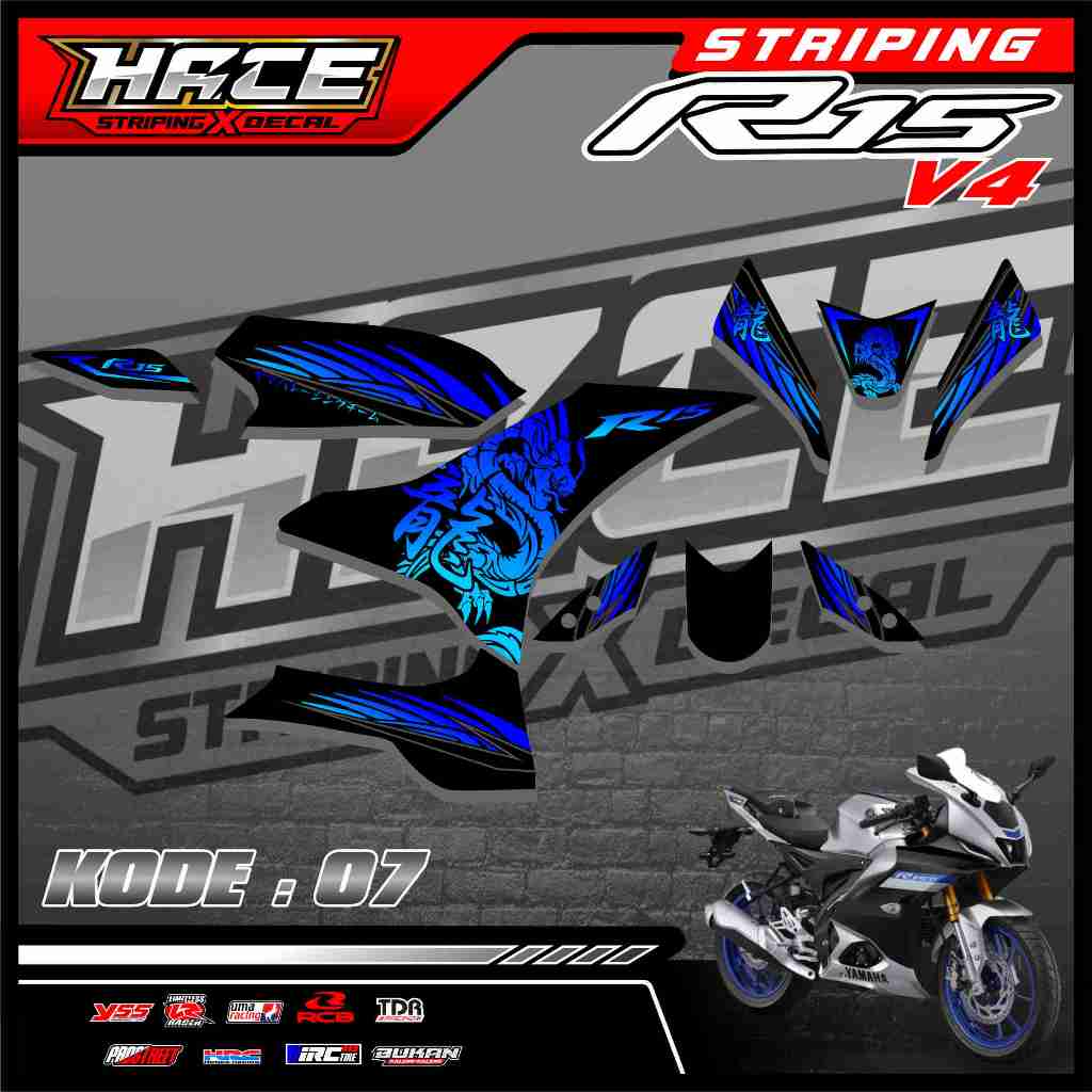 Jual STICKER STRIPING R15 V4 - STRIPING R15 V4 PREMIUM 07 | Shopee ...