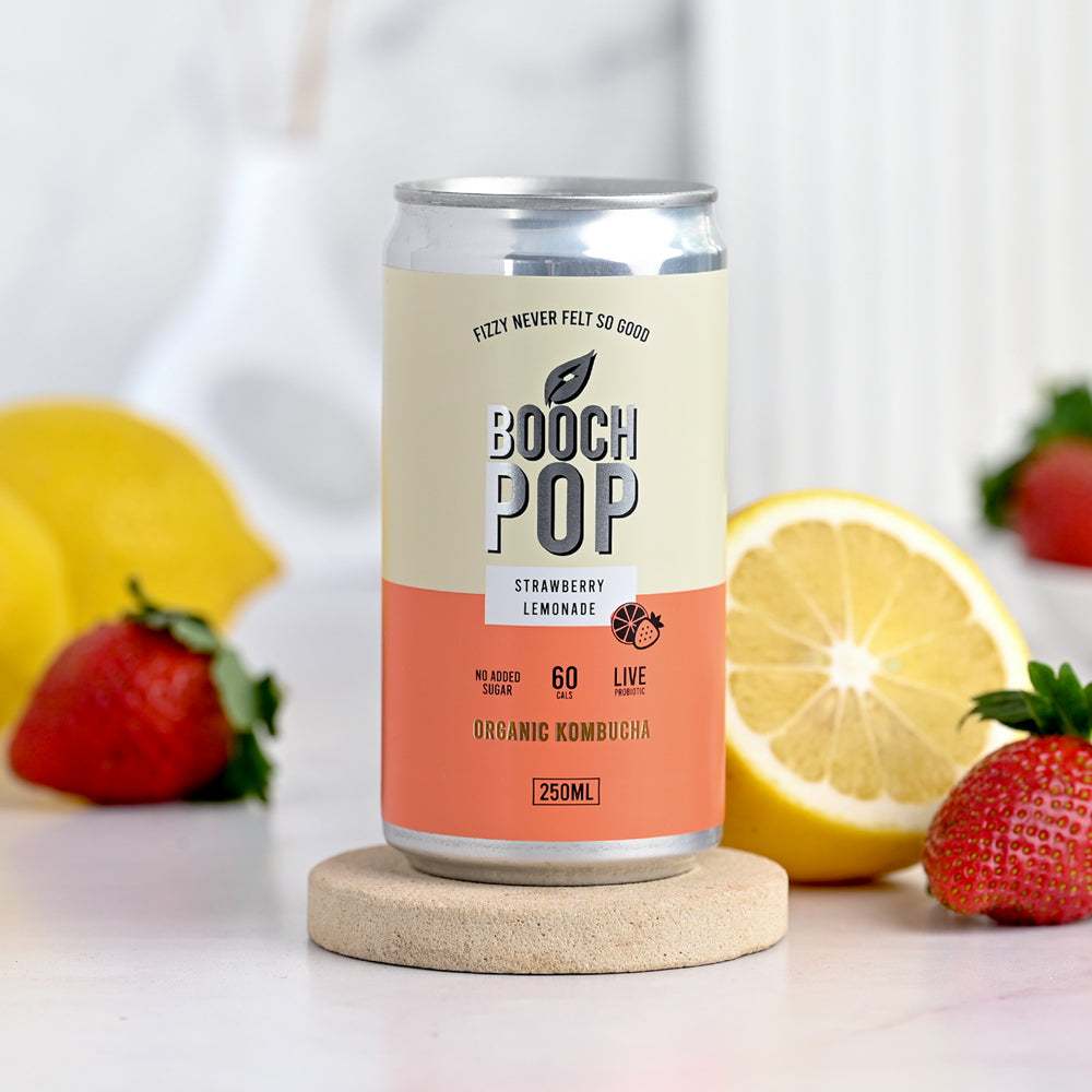 Jual Booch Pop Organic Kombucha Strawberry Lemonade | Shopee Indonesia