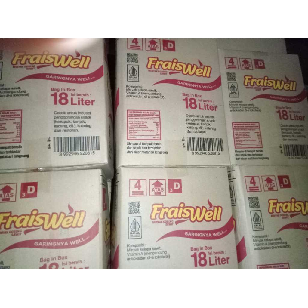 Jual FRAISWELL MINYAK GORENG BIB 18 L | Shopee Indonesia