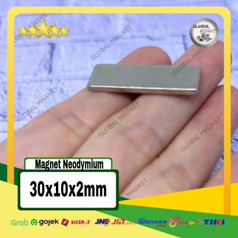Jual Magnet Neodymium / Magnet Persegi 30x10x2mm | Shopee Indonesia