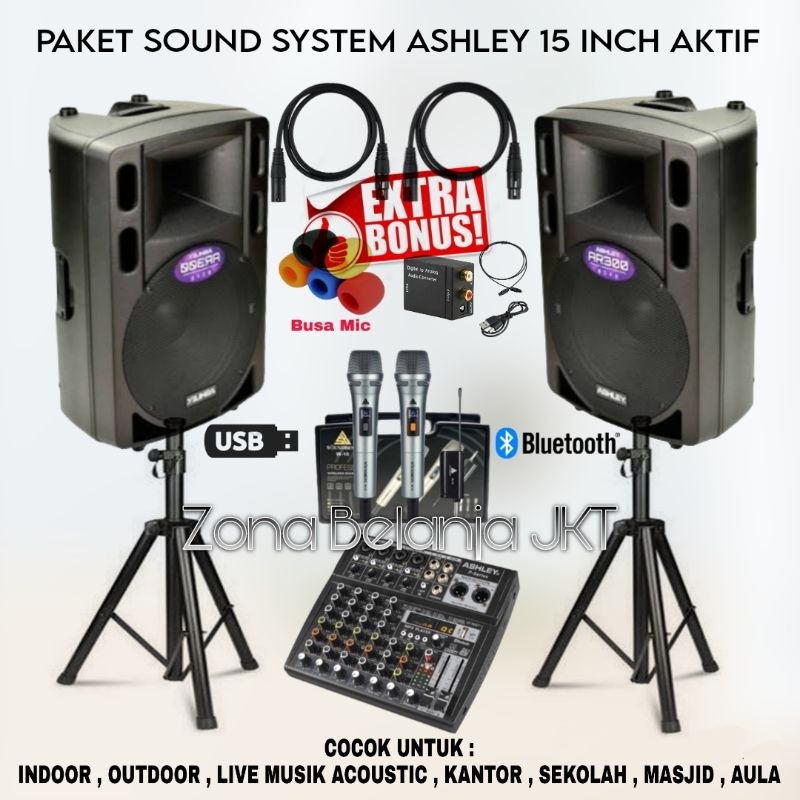 Jual PAKET SOUND SYSTEM INDOOR OUTDOOR LIVE MUSIK KARAOKE SPEAKER