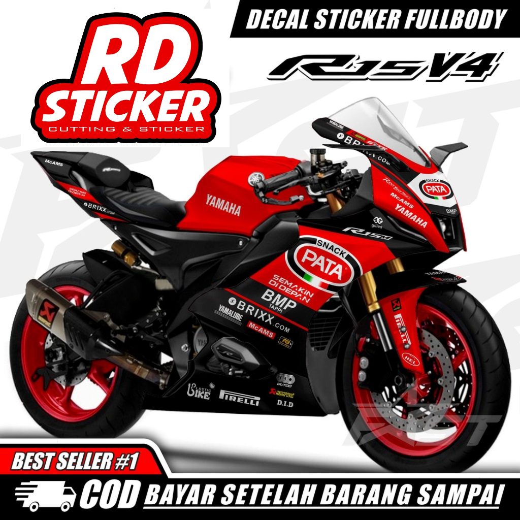 Jual SETIKER Decal stiker r15 v4 Stiker full body R15 v4 motif PATA ...