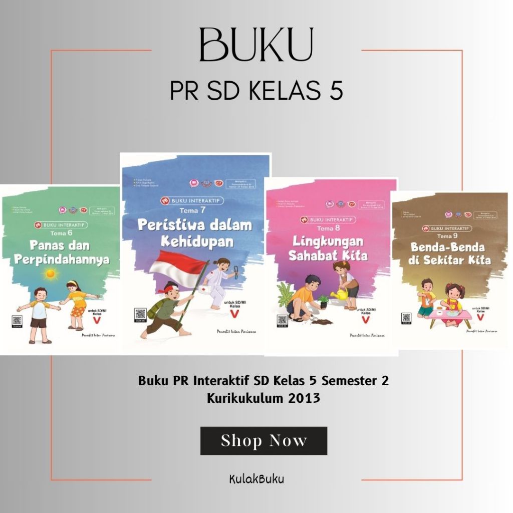 Jual Buku LKS PR Tematik SD Kelas 5 Tema 1 2 3 4 5 6 7 8 9 Intan ...