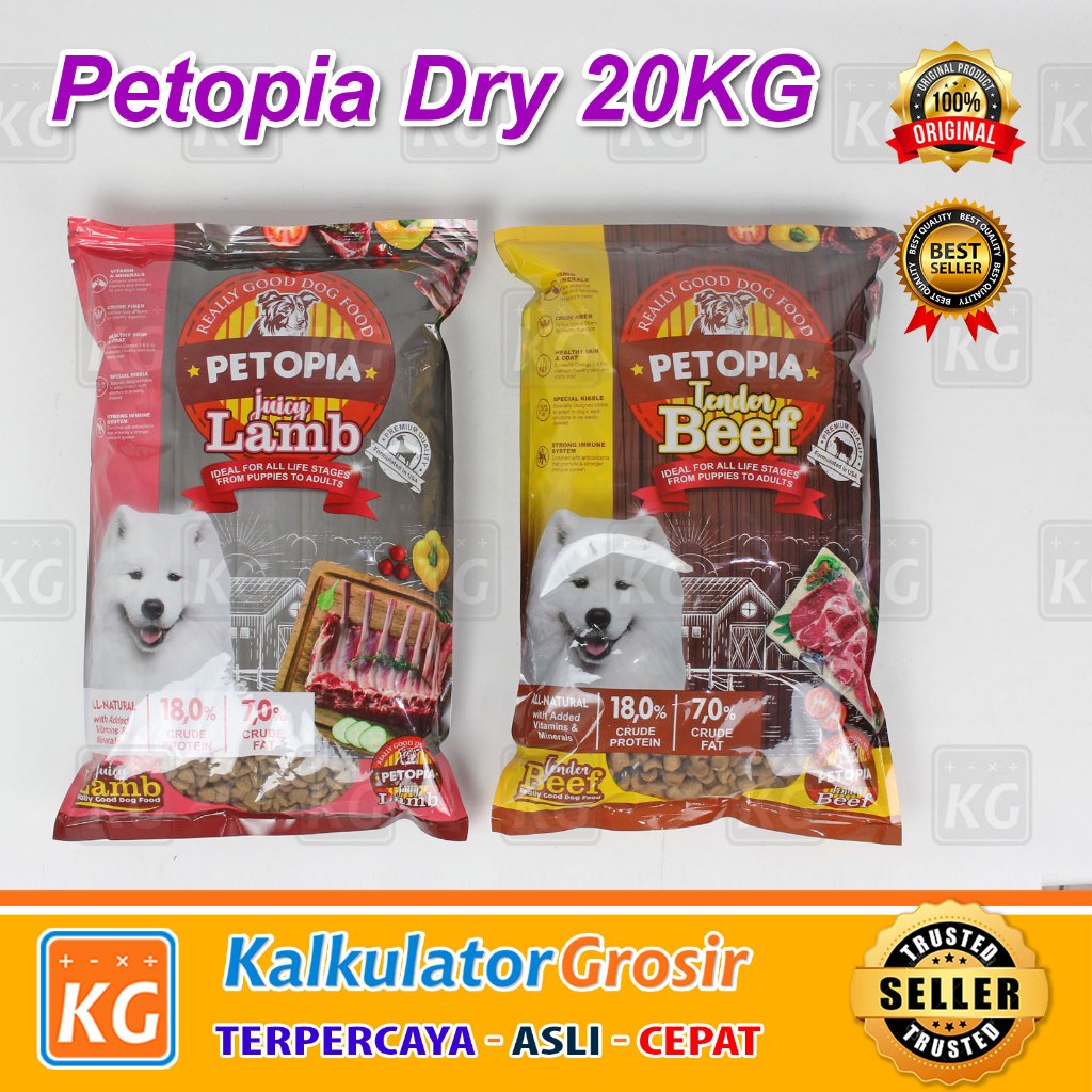 Jual PETOPIA DOG DRY FOOD - 20KG - MAKANAN ANJING 20 KG | Shopee Indonesia