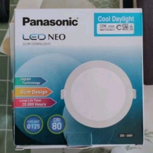 Jual Lampu Led Panel Panasonic Slim Downlight Neo Watt Sinar Putih Shopee Indonesia