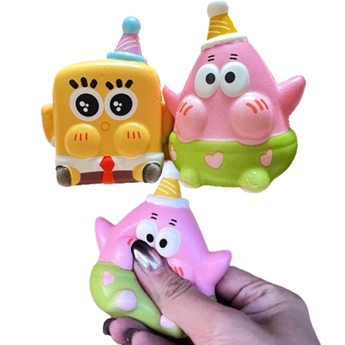 Jual Mainan Squishy Sponge Bob Patrik Bikini Bottom Slow Rising Wangi ...