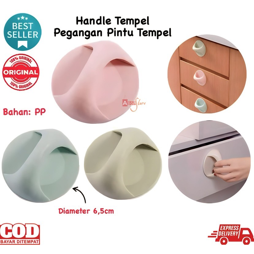 Jual ( BISA COD ) PROMO Pegangan Pintu Tempel Lemari Pakaian Laci Pintu ...