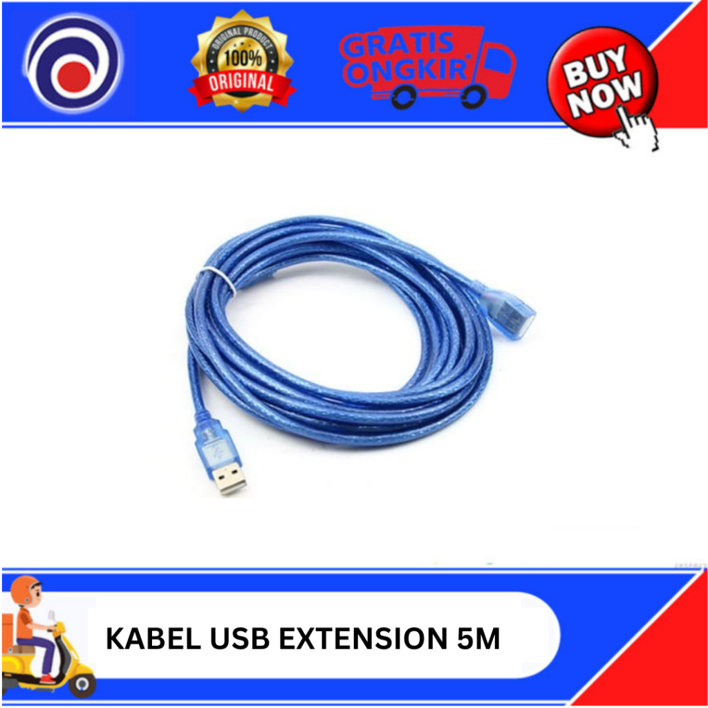 Jual KABEL USB EXTENSION 5M | Shopee Indonesia