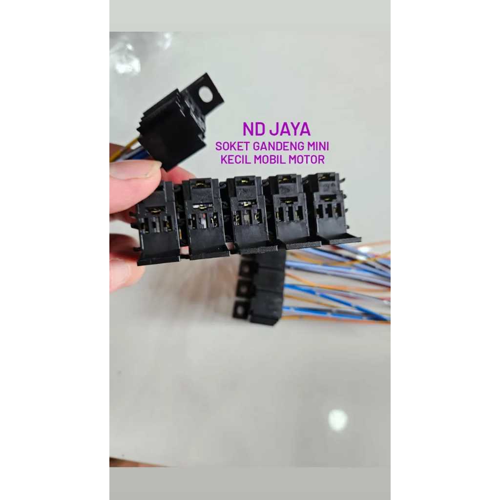 Jual SOKET GANDENG MINI KECIL KAKI 4 SOKET RELAY MINI GANDENG HARGA 1PC ...