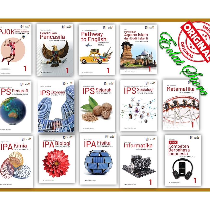 Jual Jual ERLANGGA - BUKU KURIKULUM MERDEKA SMA KELAS 10 X Kirim ...