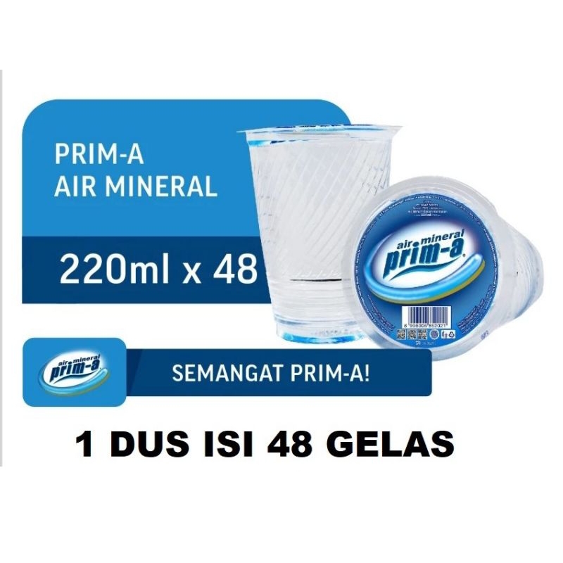 Jual Air Mineral Prima 220ml Prima Gelas 220ml X 48 Cup Karton Shopee Indonesia 9102