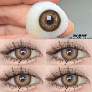Eyeshare Softlens Minus(-1.00 ~ -8.00) Omg Brown 14.0mm Softlens Mata Softlens Warna Lensa Kontak Soflen