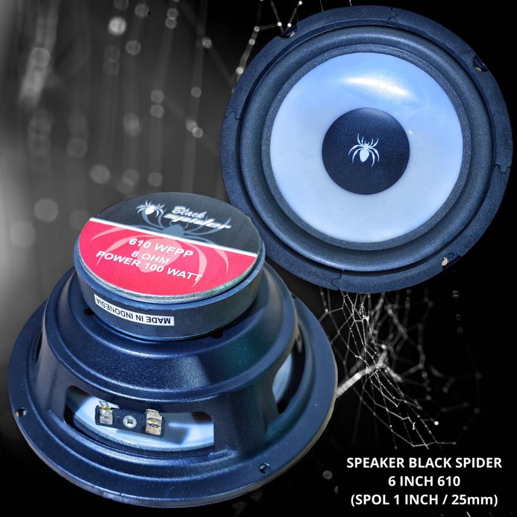 Jual Speaker Black Spider 6 Inch 610 WFPP / BS 6 inch 610WFPP Woofer ...