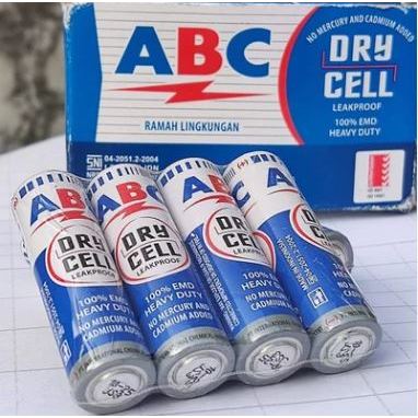 Jual Baterai ABC AA Biru 1.5 Volt Battery A2 R6 Batre Ukuran Jam ...