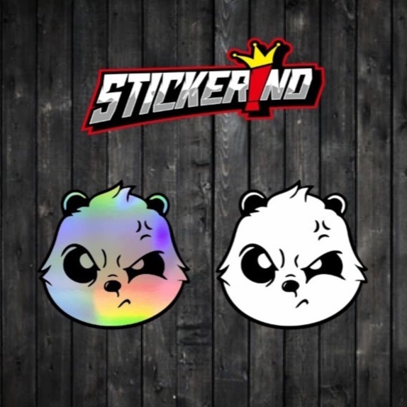 Jual Sticker Cutting Panda Angry | Shopee Indonesia
