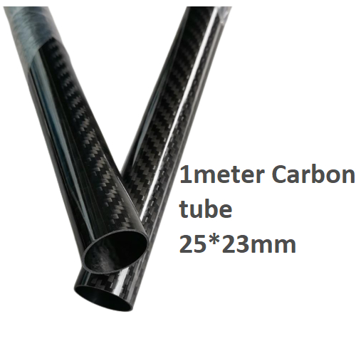 Tubo In Fibra Di Carbonio Opaco 3k - &Oslash;25x23mm Lunghezza 500mm Avvolto A Rotolo Katana Carbon