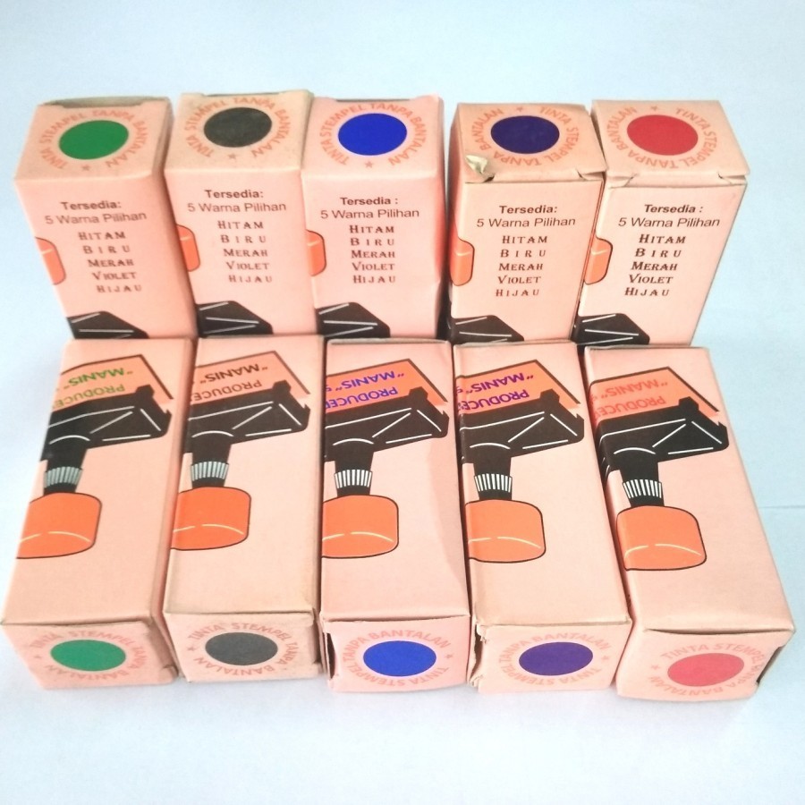 Jual Refill Tinta Stampel Otomatis Manis / Stamp Ink Flash 5ml 5 Warna ...