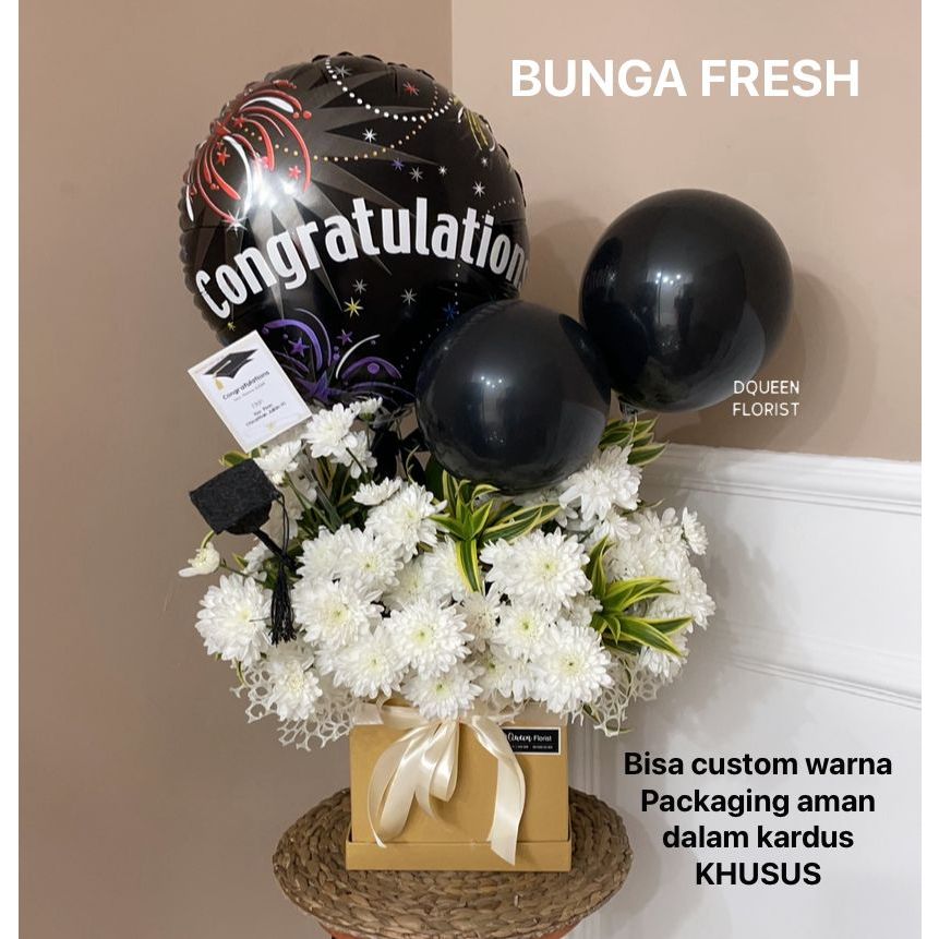 Jual BUNGA BOX FRESH FLOWER ULANG TAHUN BIRTHDAY BALON BUKET | Shopee ...