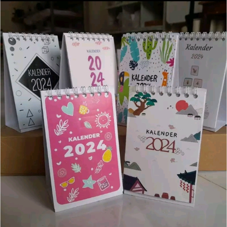 Jual Kalender Meja Mini 2024 Desain Estetik Shopee Indonesia 