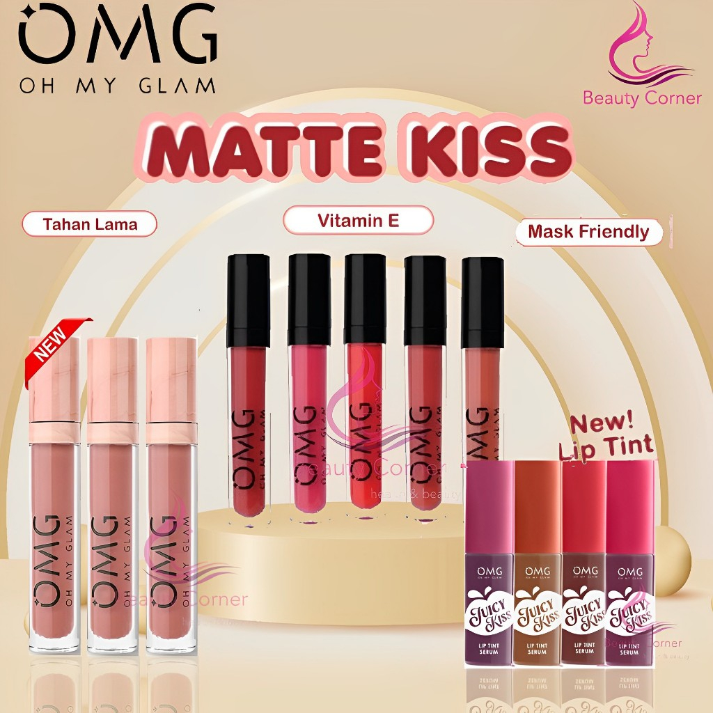 Jual Omg Lip Cream Matte Oh My Glam Matte Kiss Lip Cream Omg Juicy