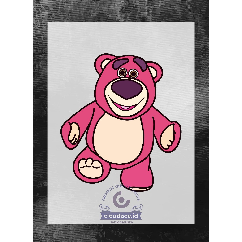 Jual SABLON STICKER DTF TEMA KARTUN LOTSO (UKURAN 14-16CM) | Shopee ...