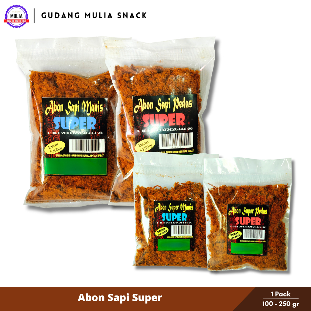 Jual Abon Sapi Super Asli Solo Gram Abon Rasa Manis Rasa Pedas