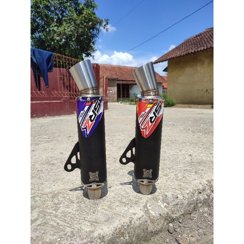 Jual Knalpot Racing Metic / Matic tipe/type Samlong Black Coating SRZ ...