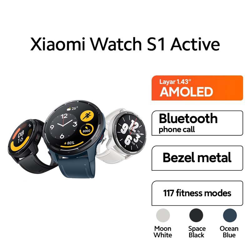 Jual Xiaomi Watch S1 Active Terlengkap & Harga Terbaru Desember