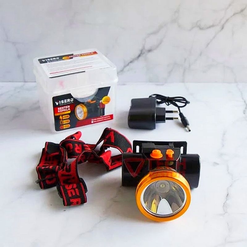 Jual Senter kepala Hakamitsu 25watt cahaya kuning recheargeable(cas2an ...