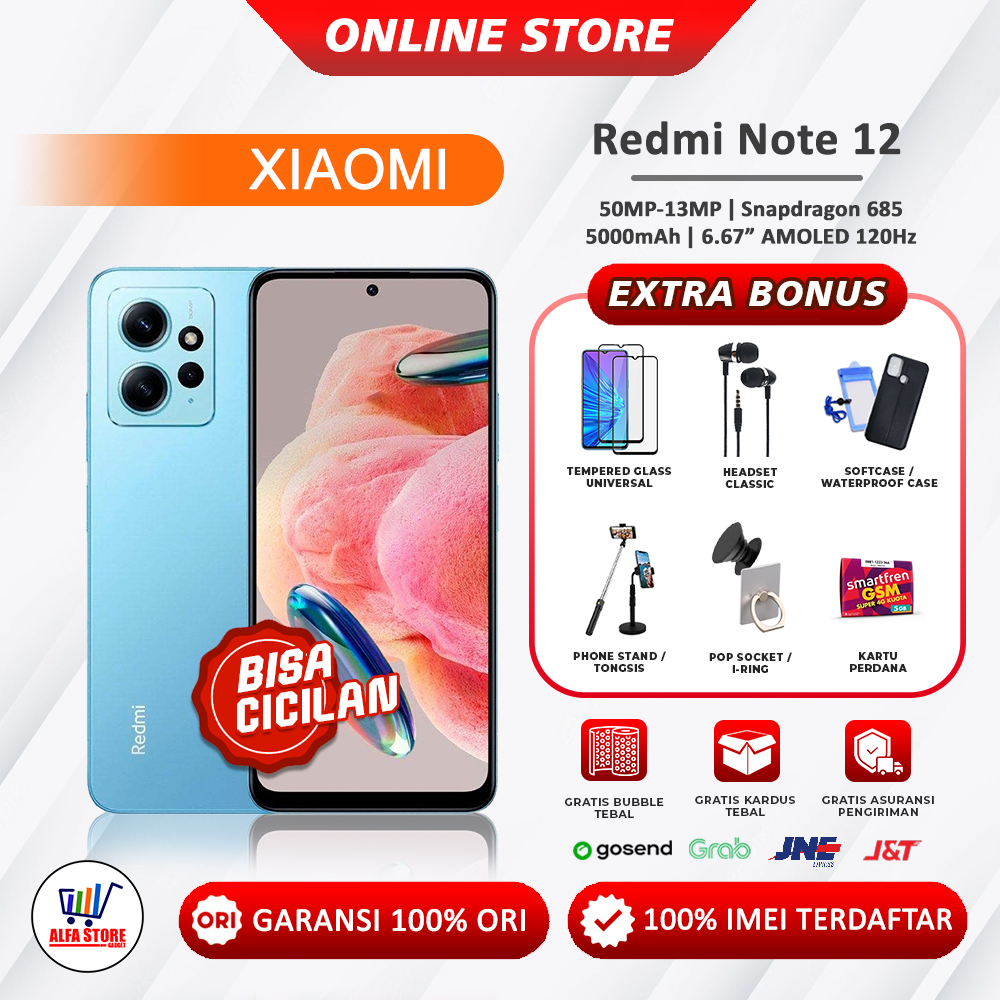 Jual Xiaomi Redmi Note 12 RAM 4/128GB - 6/128GB - 8/128GB - 8/256GB ...