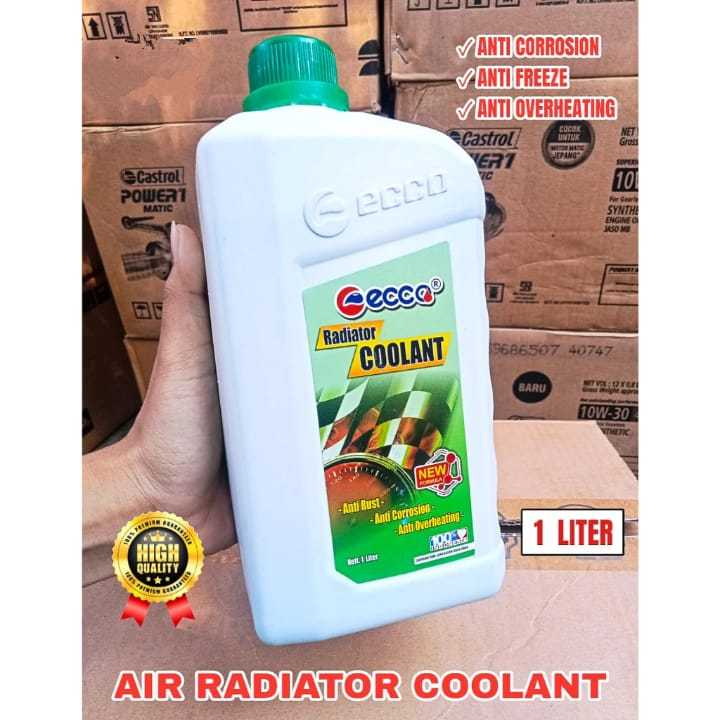 Jual AIR RADIATOR COOLANT [ ECCO ] UNTUK SEMUA MOTOR & MOBIL 1000ML ...