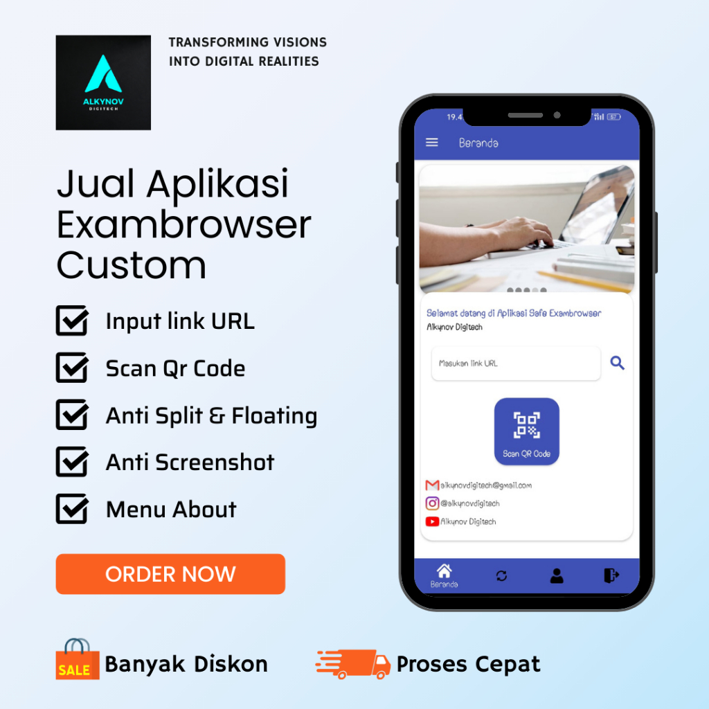Jual Aplikasi Android Exambrowser Custom (Apk only) Shopee Indonesia