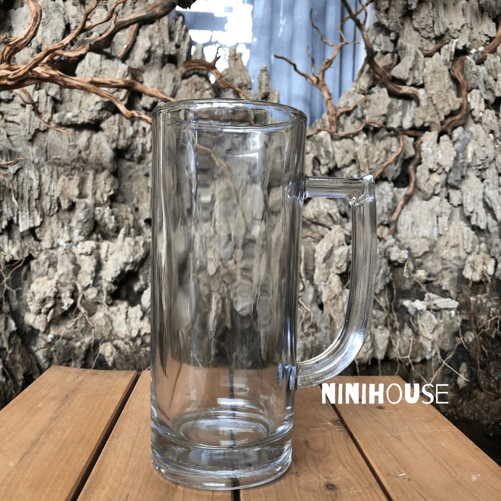 Jual Gelas Kaca Teh Jus Bir Besar Jumbo Gagang Tebal Beer Mug Glass Bremen 610ml Shopee Indonesia 0188