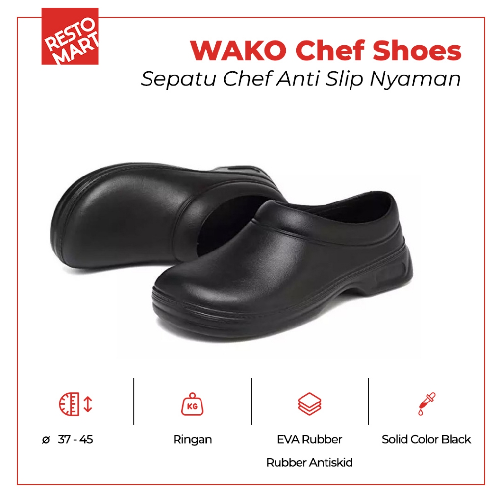Jual Sepatu Chef/ Sepatu Kitchen/Sepatu Dapur/Chef Shoes Profesional