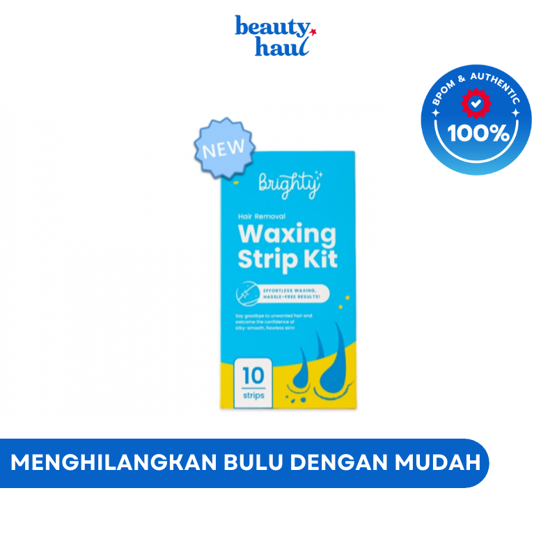 Jual BRIGHTY Hair Removal Waxing Strip Kit Shopee Indonesia