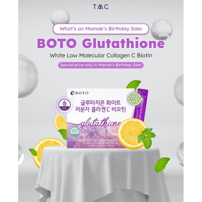 Jual Boto glutathione collagen korea halal | Shopee Indonesia