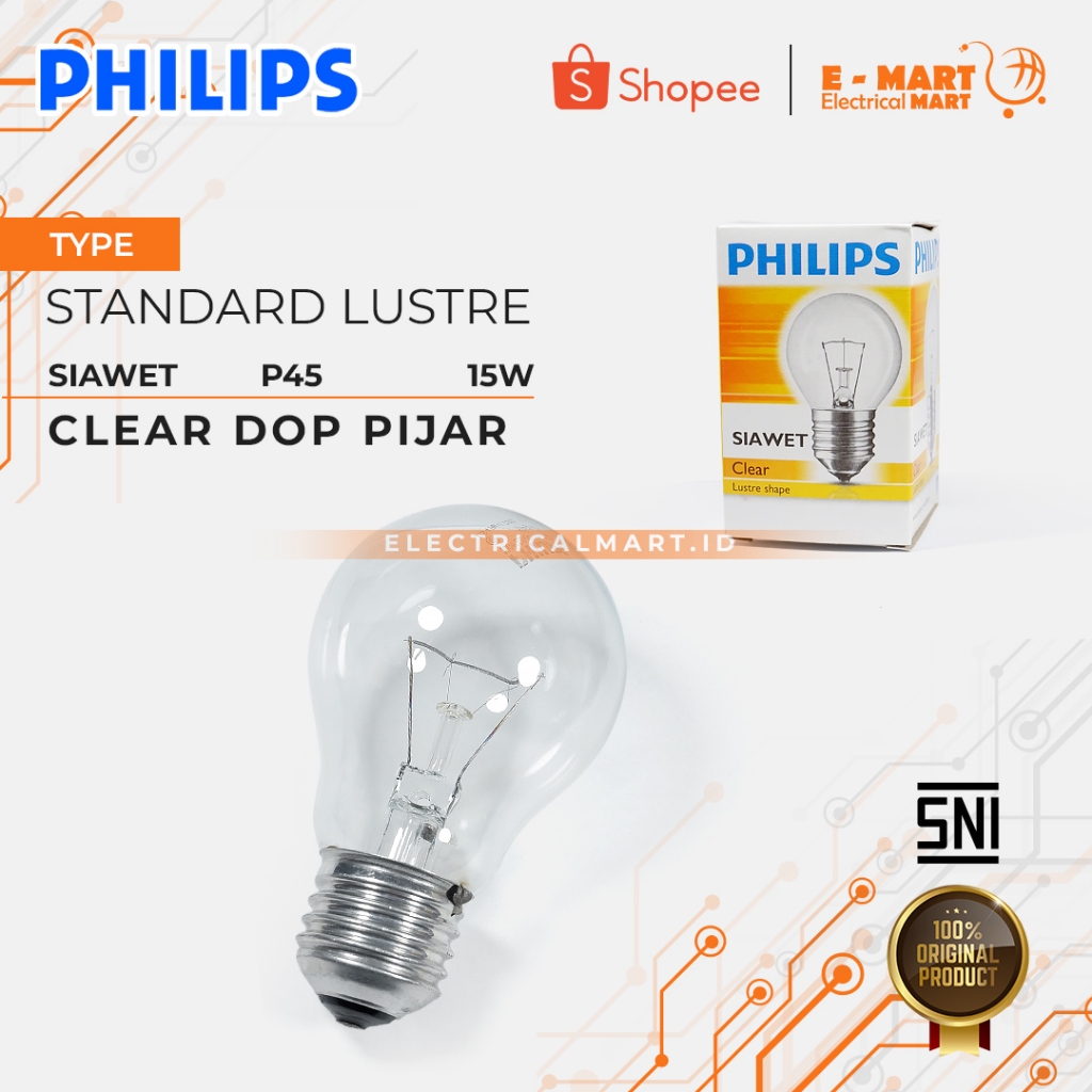 Jual Philips Siawet Lampu Pijar Panas 15w Clear Shopee Indonesia