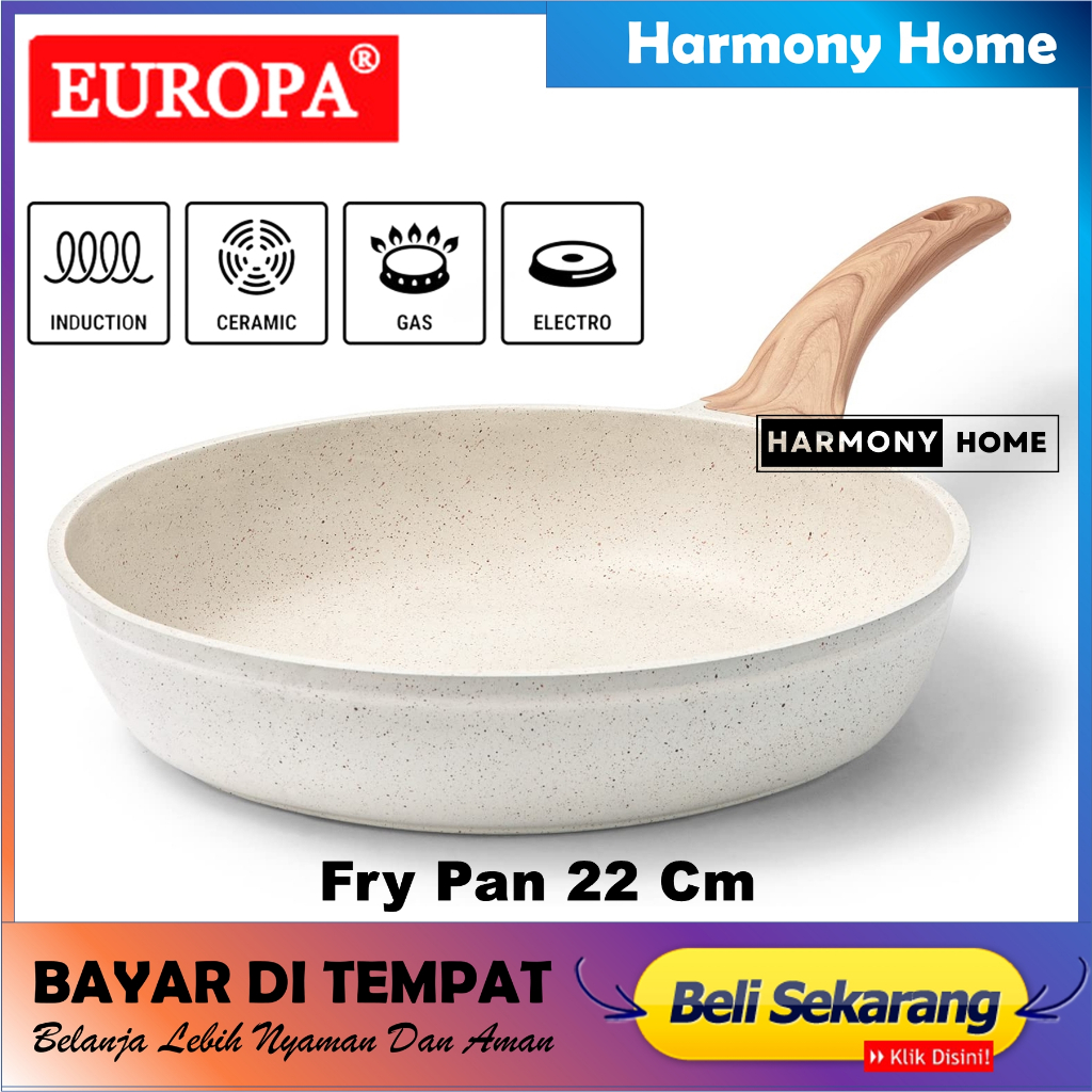 Jual EUROPA Fry Pan 22 Cm Penggorengan jerman Fry Pan 22 Cm Marbel