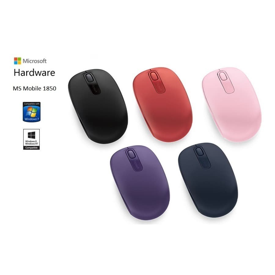 Jual Mouse Wireless MICROSOFT 1850 - Black - Original | Shopee Indonesia