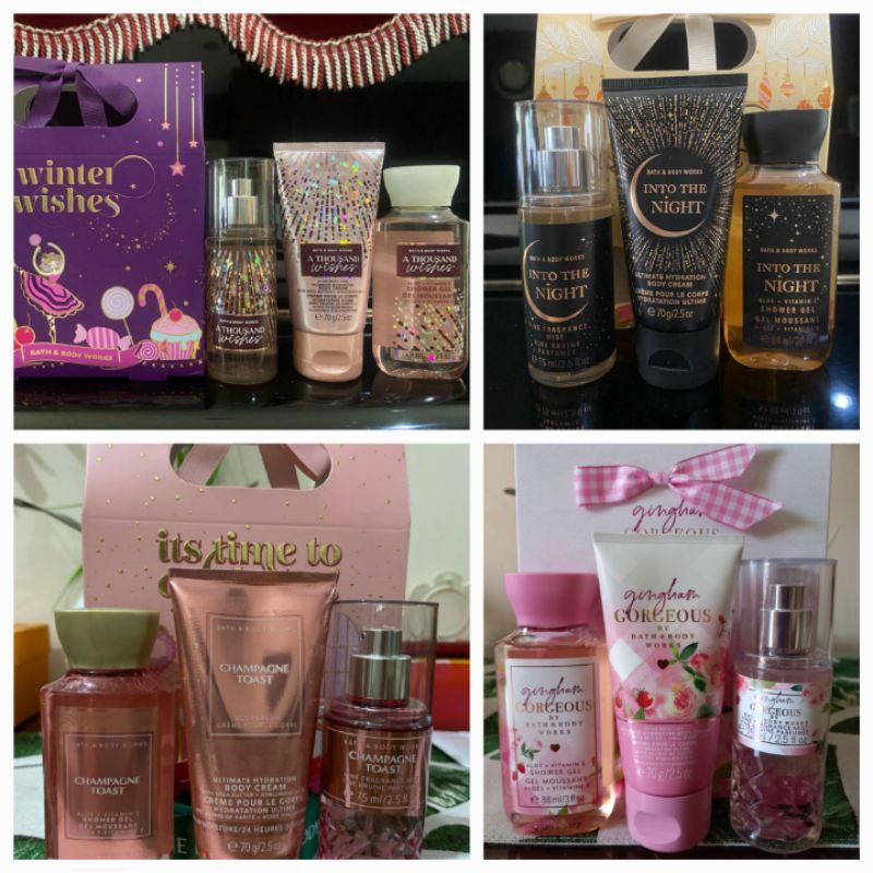 Jual Paket/Gift/Paket/Hampers Travel Size Bath & Body Works | Shopee ...